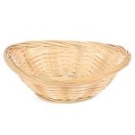 Cesto Ovalado de Bambú Tejido a Mano, 6", Natural